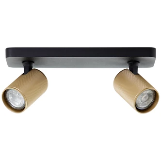 Spotbalken Leonardo, gold, 12,1 x 31 cm, Metall Spotleuchte Spotbalken Leonardo, gold, 12,1 x 31 cm, Metall Spotleuchte