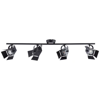Spotrohr Lola, schwarz, 16,5 x 84 cm, Metall Strahler Spotrohr Lola, schwarz, 16,5 x 84 cm, Metall Strahler