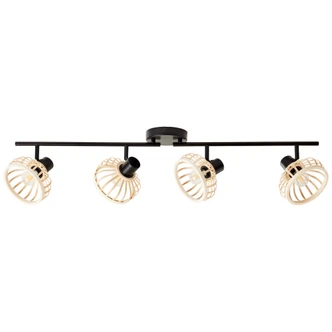 Spotrohr Luisa, braun, 22 x 90,5 cm, Bambus Innenleuchte Spotrohr Luisa, braun, 22 x 90,5 cm, Bambus Innenleuchte
