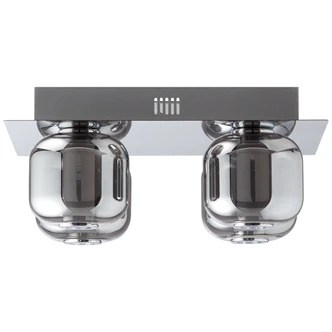 Deckenleuchte Martin, grau, 15 x 35 cm, Glas Innenleuchte 