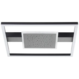 Deckenleuchte Maximilian, schwarz, 5 x 37 cm, Metall Glitzereffekt 