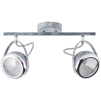 Spotrohr Melissa, grau, 22 x 14 cm, Metall Deckenspots, dimmbar Spotrohr Melissa, grau, 22 x 14 cm, Metall Deckenspots, dimmbar