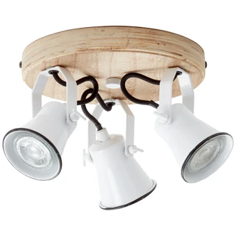 Spotrondell Naomi, beige, 13 x 28 cm, Holz Strahler Spotrondell Naomi, beige, 13 x 28 cm, Holz Strahler