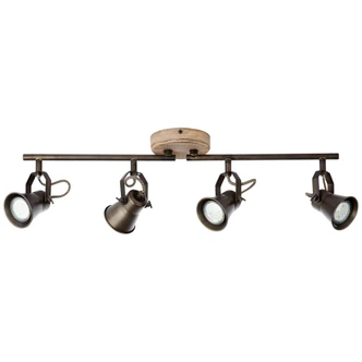Spotrohr Naomi, braun, 18 x 70 cm, Holz Strahler Spotrohr Naomi, braun, 18 x 70 cm, Holz Strahler
