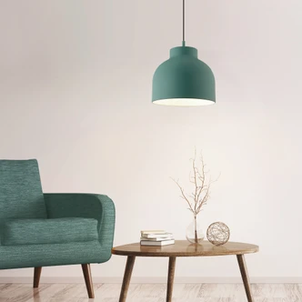 Pendelleuchte Patrick, blau, 120 x 32 cm, Metall Pendellampe 