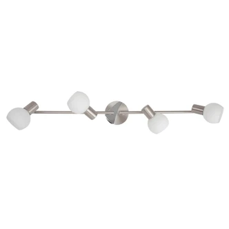 Spotrohr Piet, metallic, 78 x 16 cm, Glas Strahler Spotrohr Piet, metallic, 78 x 16 cm, Glas Strahler