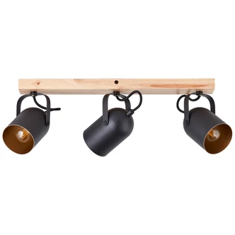 Spotbalken Sebastian, gold, 17,5 x 57,5 cm, Holz Lampe Spotbalken Sebastian, gold, 17,5 x 57,5 cm, Holz Lampe