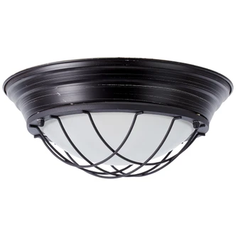 Wand- und Deckenleuchte Sina, schwarz, 14,5 x 34 cm, Glas Deckenlampe, dimmbar 