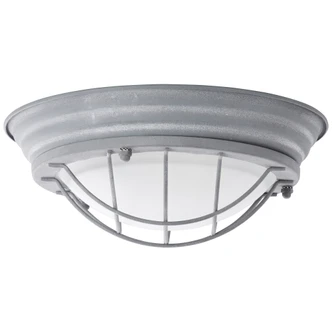 Wand- und Deckenleuchte Sina, grau, 10 x 29 cm, Metall Deckenlampe, dimmbar 
