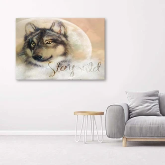 Canvasbillede, Ulv forbliver vild 