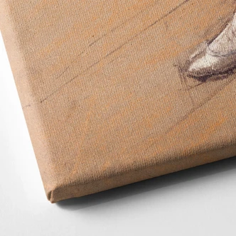 Leinwandbild Degas - Tänzerin beim Binden der Schleife 