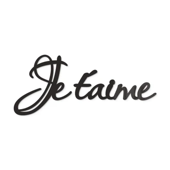 Lettre décorative en verre acrylique - Je t'aime 