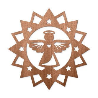 Decoro in legno - Angelo 