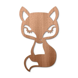 Decoro in legno - Volpino 
