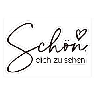 Spiegelsticker, Dekorativer Sticker Schön, dich zu sehen  