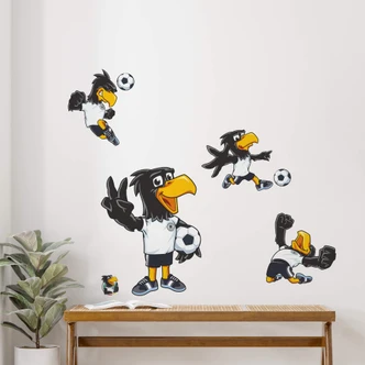 DFB Sticker EM für die Wand, Wandtattoo - Paule - 70x48 cm 