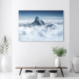Canvasbillede, Alperne over skyerne 
