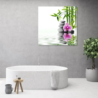 Leinwandbild, Wassergarten Zen 