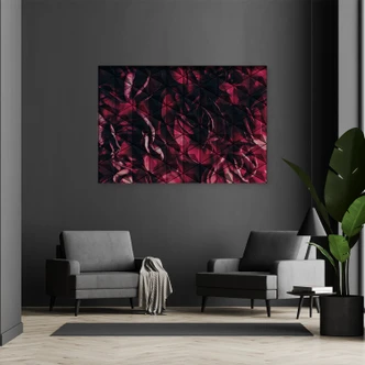 Leinwandbild, Rote geometrische Abstrakt 