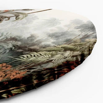 Rundes Leinwandbild Pflanzen in einem tropischen Dschungel 