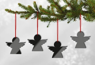 Acryldeko Engel (4-teilig) 