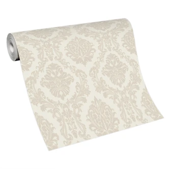 Papel pintado ornamental, papel pintado no tejido Erismann Versailles crema 