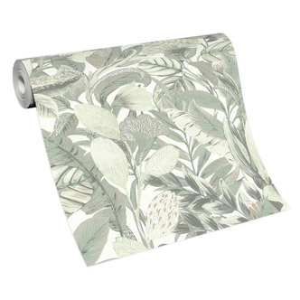 Elle Decoration Patroonbehang Groen 