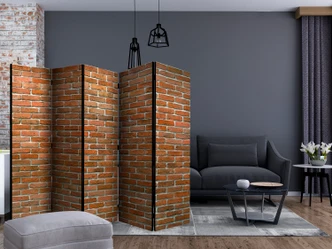 Screen room divider - City wall, 5-delt - 225x172 cm 