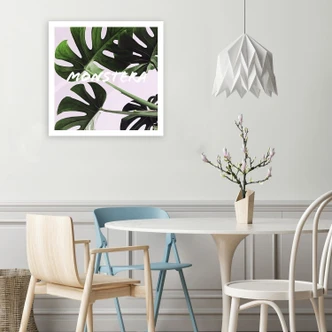 Leinwandbild, Monstera Exotische Blätter 