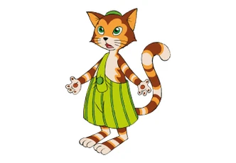 Fensterbild Pettersson und Findus - Findus „Ichwars nicht“ 