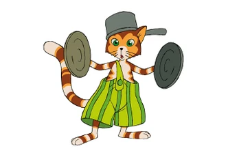 Fensterbild Pettersson und Findus - Frecher Findus 