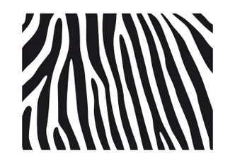 Fensterdekor Zebra Muster 1 