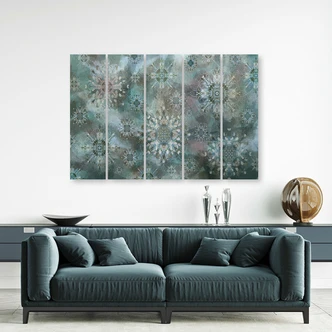 Leinwandbild 5 teilig, Mosaik der Sterne 
