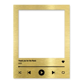 Fotorahmen Song-Cover im Streaming Look - personalisierbar 