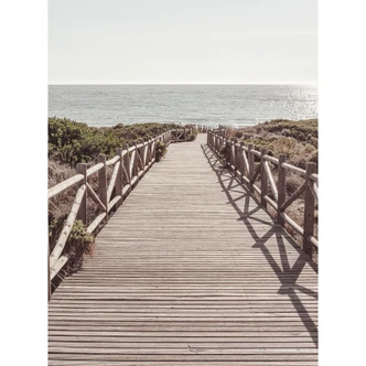 Fototapet från bryggan till stranden - 1X Studio 