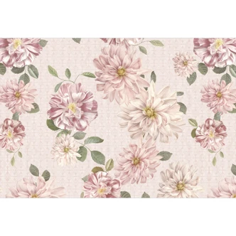 Fototapete Blumentapete Dahlien Shabby Chic Rosa - Bloomery Decor 