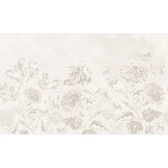 Fotomural floral - flores silvestres en gris tiza - Bloomery Decor Fotomural floral - flores silvestres en gris tiza - Bloomery Decor