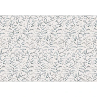 Fototapete Zarte Aquarell-Blätter - Soft Grau - Bloomery Decor Fototapete Zarte Aquarell-Blätter - Soft Grau - Bloomery Decor