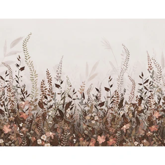 Fotobehang Vintage bloemenweide - Lane 