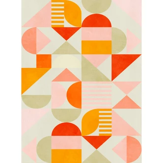 Papier peint photo Bré - Bauhaus Fun Pastel 