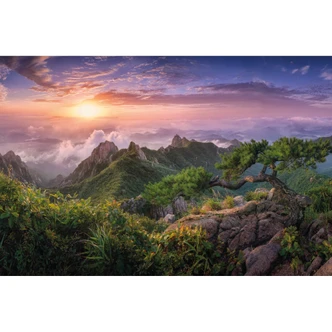 Fototapete Seo - Grüne Berglandschaft 