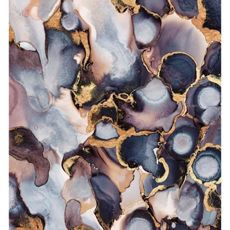 Fototapete Fredriksson - Tinte: Rosé und Gold 