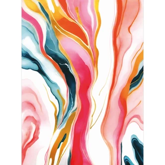 Fototapet Farverig abstrakt marmorering - Gokhale 