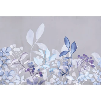 Wall Mural Blue watercolour plants - Haase 