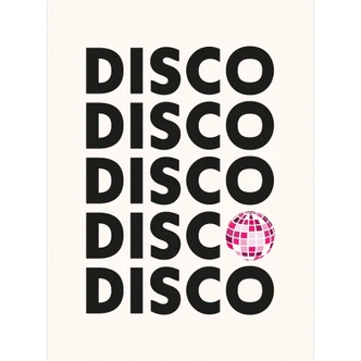 Fototapete Retro Disco Vibes Typografie - Kerr-Dineen 