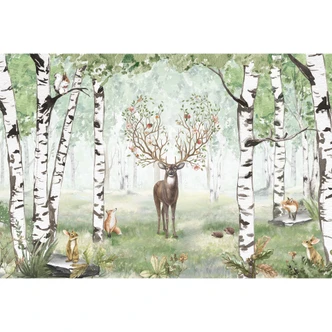 Fototapete Kikki Belle - Hirsch im Sommer Fototapete Kikki Belle - Hirsch im Sommer