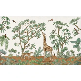 Ukryte obiekty zwierzęta dżungli | Fototapeta safari do pokoju dziecięcego - Kikki Belle 