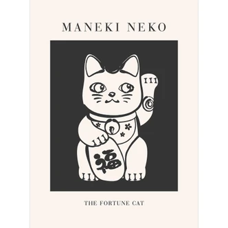 Fototapete Maneki Neko - Die Glückskatze | Winkekatze - KsanaKalpa 