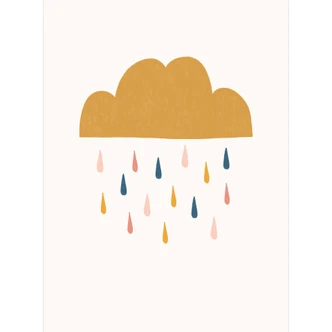 Fototapete Fröhlicher Regen in Pastelltönen - Lisboa 