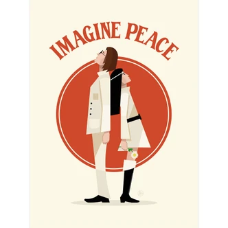 Wall Mural Imagine Peace - Two for Peace and Hope - Retrodrome Wall Mural Imagine Peace - Two for Peace and Hope - Retrodrome